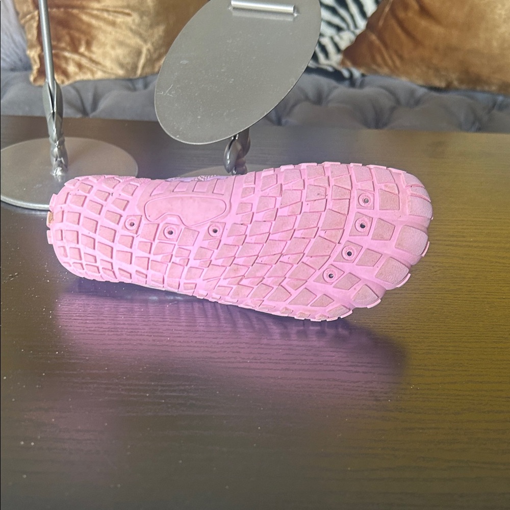 Kids Water Shoes - Pink with Neon green and silver Accents - Picture 7 of 14